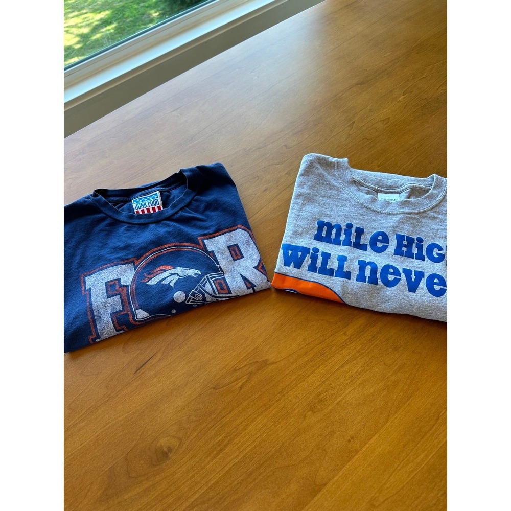 Denver Broncos t shirts   (2)  men's xl